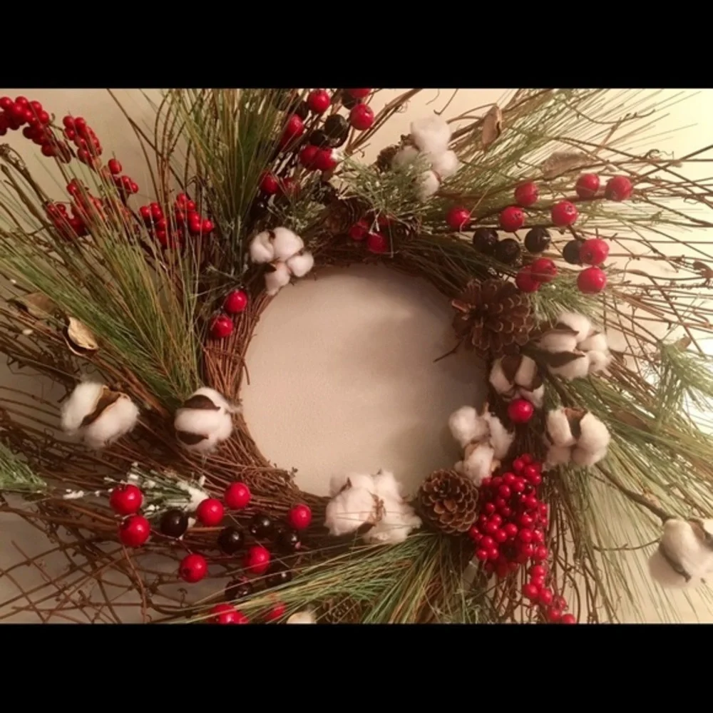 New Christmas Winter Farmhouse Twiggy Wreath